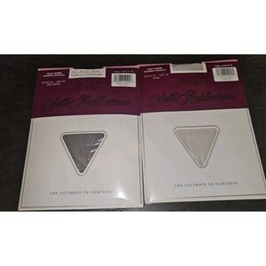 Vint Hanes Silk Reflections Sandalfoot Pantyhose 2pr Size AB 80s 90s Pearl Taupe